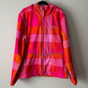 xmtn Girls Lined Spring Jacket Pink and Orange Small Size 6/6X